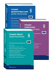 Seria z Paragrafem - PAKIET: Prawo administracyjne, pracy i handlowe. Zbiory przepisów Seria z Paragrafem - PAKIET: Prawo administracyjne, pracy i handlowe. Zbiory przepisów